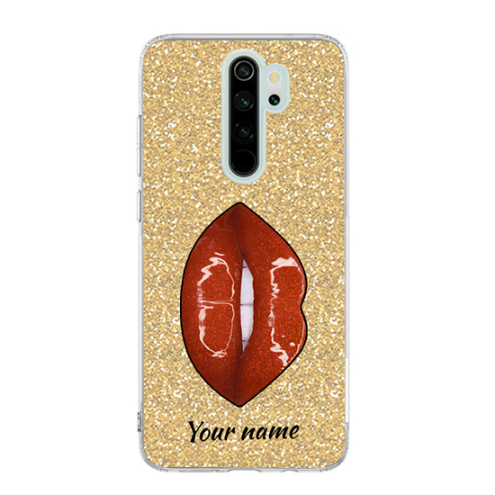 כיסוי שם פאשן זהב נצנצים שיאומי Redmi NOTE 8 PRO